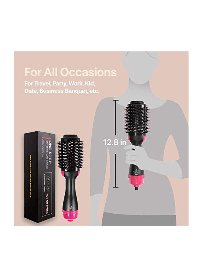 TruWire - One Step 2-In-1 Hair Dryer And Styling Brush Black/Pink 18inch - Image 1