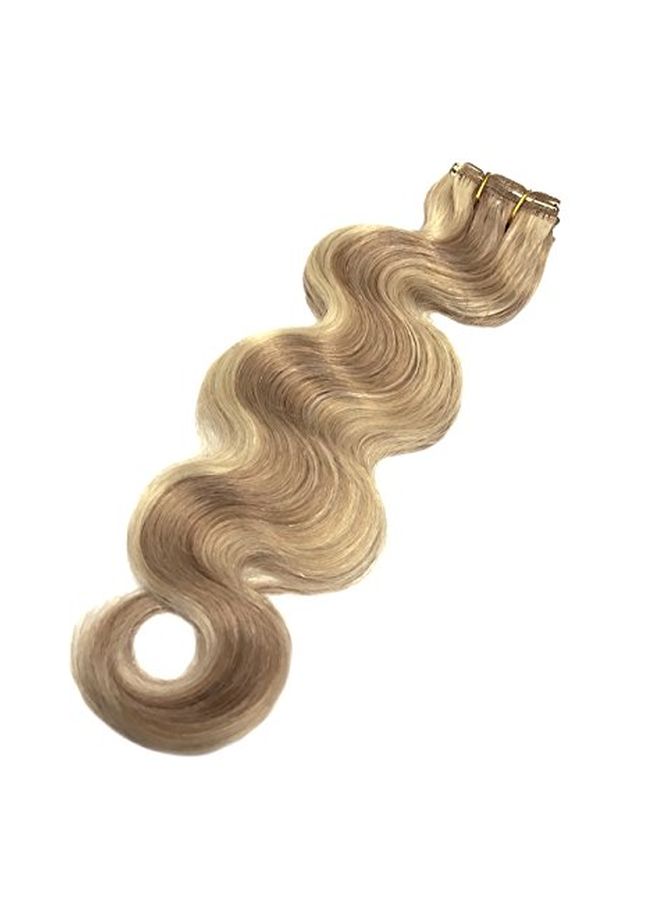 7-Piece Clip-In Wave Weft Remy Hair Extensions Brown 22inch - v1568289799/N29315619A_2