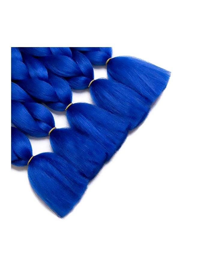 Bisman Hair - Pack Of 5 Twist Braids Hair Extension T1b/Blue 24inch - Image 1