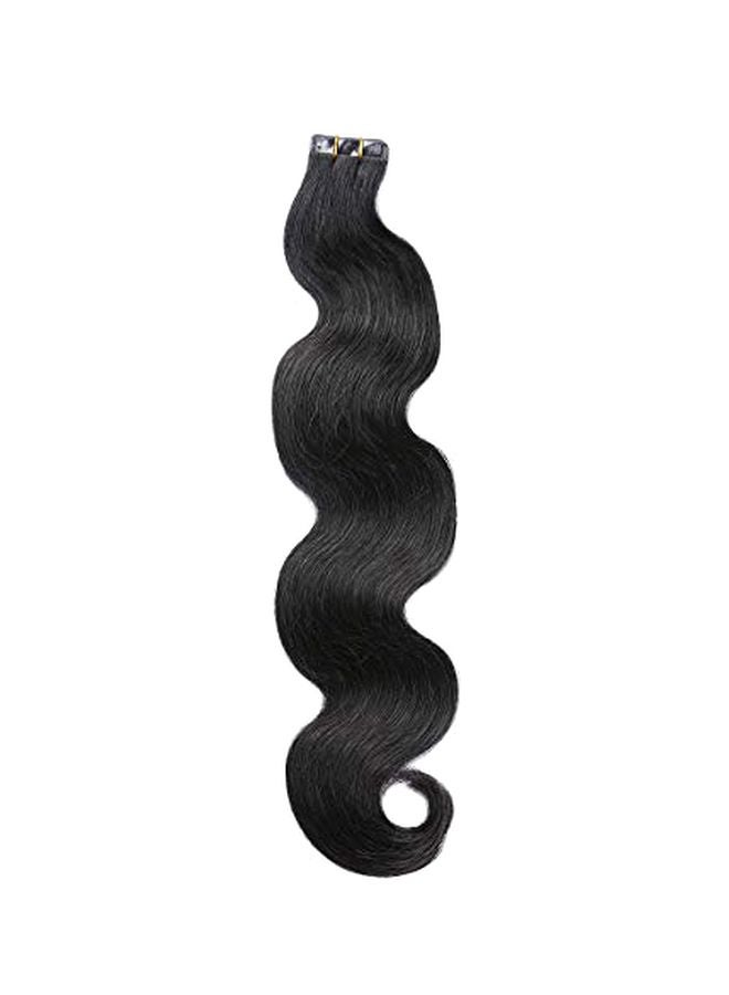 20-Piece Tape-In Wavy Hair Extensions Black 18inch - v1568289805/N29315634A_1