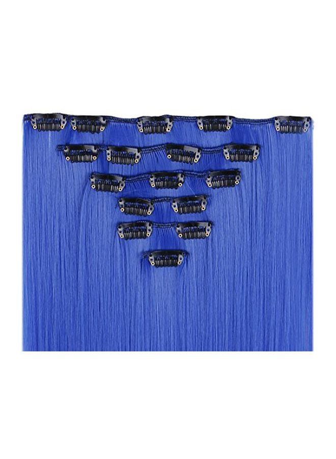 8-Piece Party Highlights Clip On Hair Extension Set Blue - v1568289988/N29310034A_3