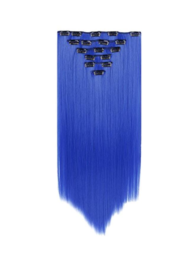 8-Piece Party Highlights Clip On Hair Extension Set Blue - v1568289989/N29310034A_1