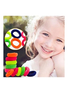 Cubaco 200-Piece Tiny Polytail Holder Elastic Bands Red/Blue/Green  - Image 5