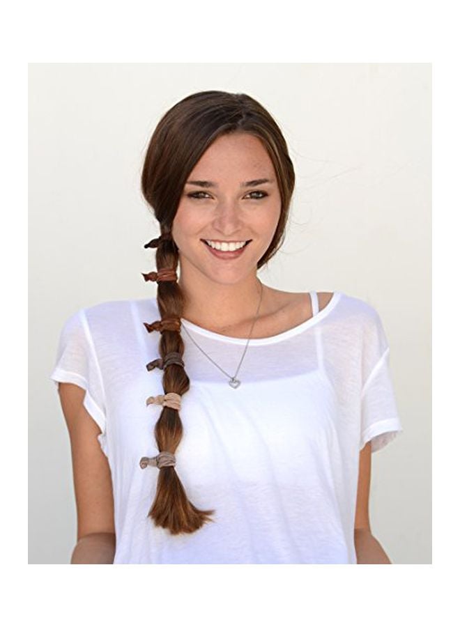 Cyndibands 6-Piece Elastic Hair Ties Ash Blonde - Image 2