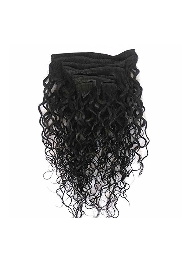 Doren 8-Piece Curly Hair Extension Natural Black 22inch - Image 2