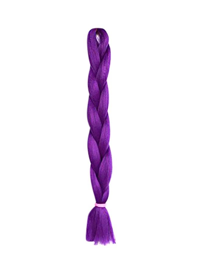 3-Piece Synthetic Kanekalon Hair Extensions Purple 24inch