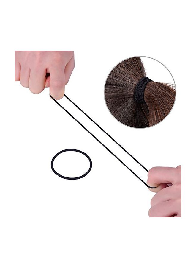 إي بوت ربطات شعر مطاطية من 40 قطعة أسود  - Image 4
