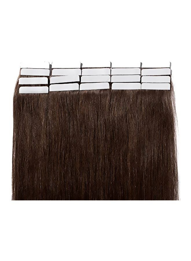 US Fashion Outlet - 20-Piece Double Sided Tape Human Hair Extension 4 Medium Brown 16inch - Image 1