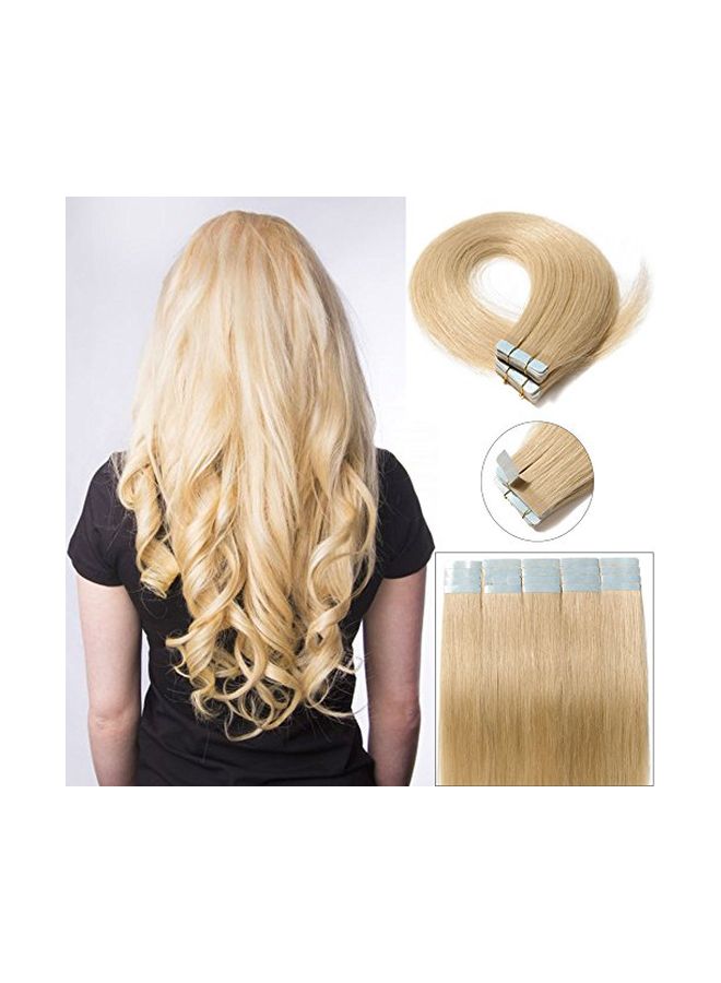 US Fashion Outlet - 20-Piece Hair Extension 613 Bleach Blonde 18inch - Image 1