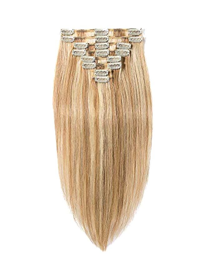 Straight Clip In Hair Extension Light Golden Brown/Bleach Blonde (#12/613) 18inch - v1568291382/N29316538A_1