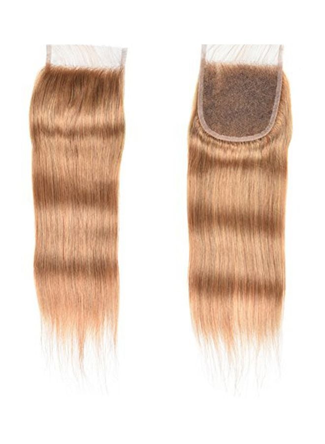 XCCOCO Straight Lace Closure Hair Extension 27# Lace Closure 10inch - Image 1