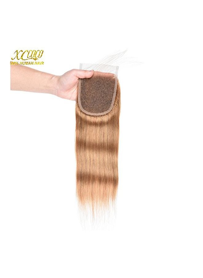 XCCOCO Straight Lace Closure Hair Extension 27# Lace Closure 10inch - Image 3