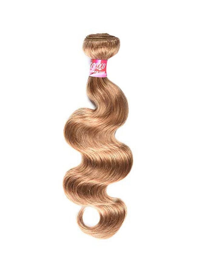 XCCOCO Wavy Hair Extensions Wig 27# Honey Blonde Color 12inch