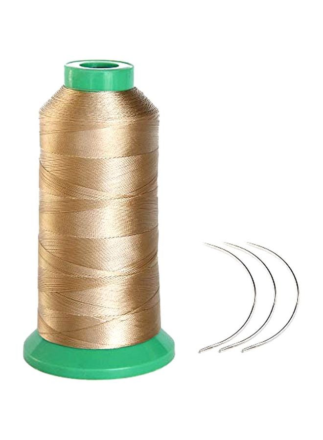 Young Hair 3-Piece Elastic Sewing Thread Wig With Curl Needle Set Black/Dark Brown/Medium Brown 9cm 