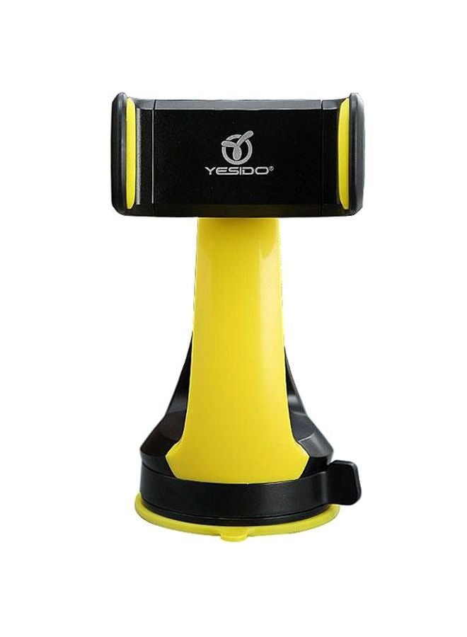 Earldom Car Mobile Suction Holder Black/Yellow - Image 1