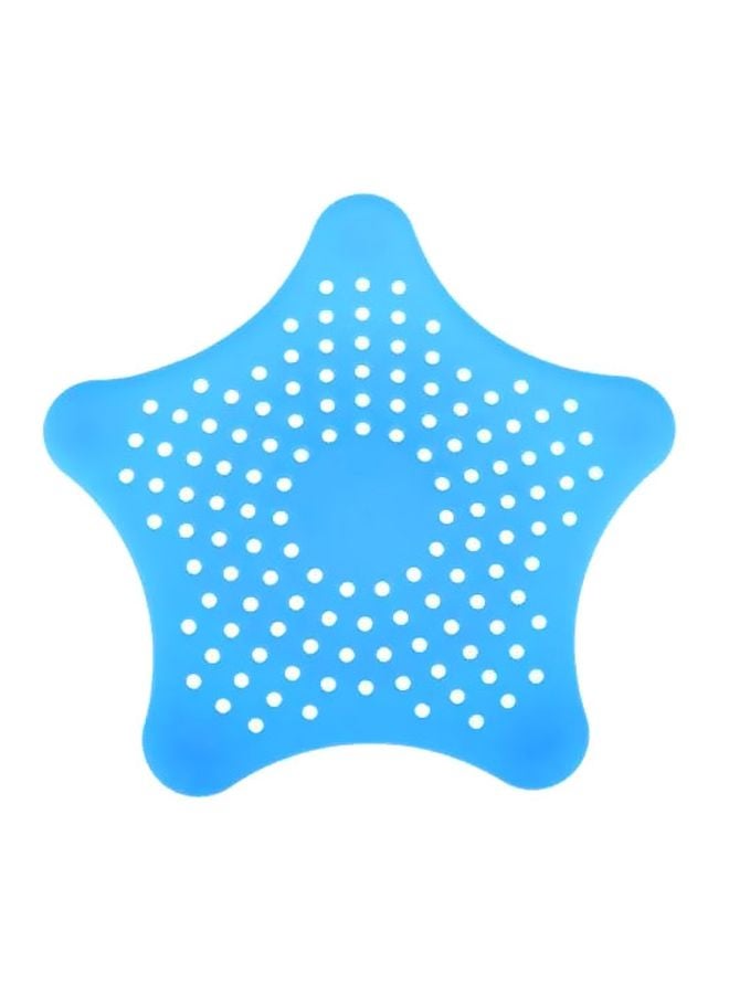 3-Piece Silicone Drain Strainer Blue 1.5cm 