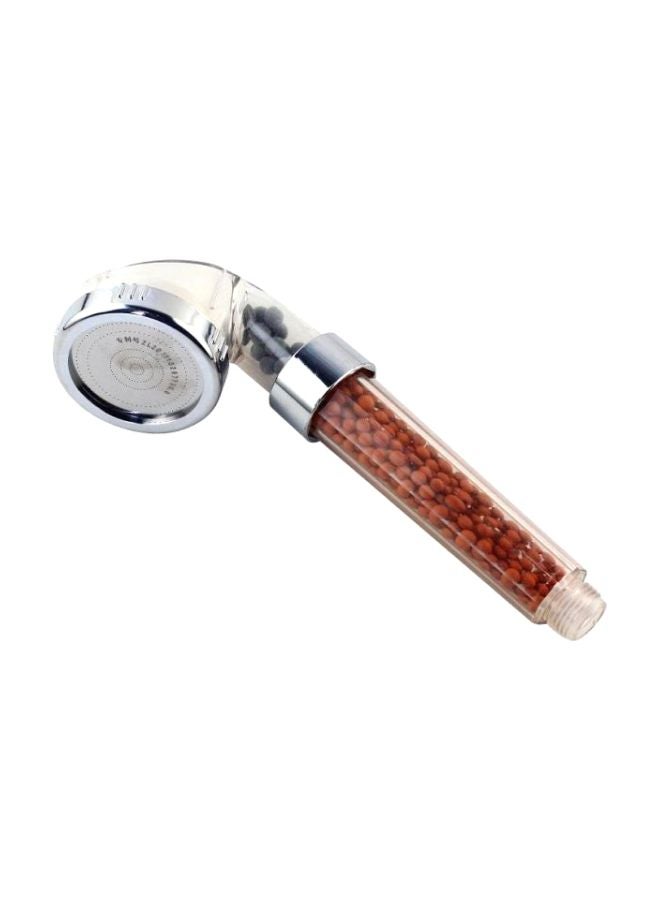 Generic Spa Shower Head With Filter Silver/Clear 60mm  - Image 1
