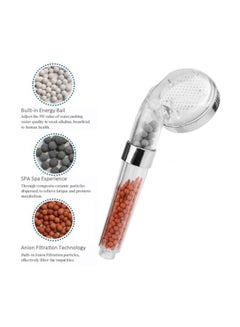 Water Saving Bath Shower Head Silver/Clear 6x22centimeter - v1568294942/N29901397A_3