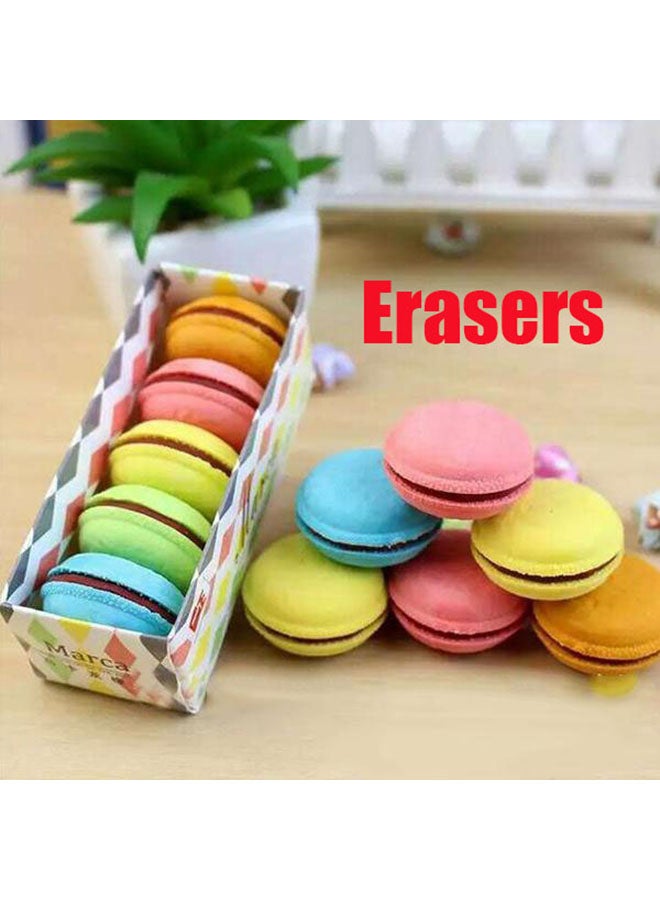 5-Piece Pencil Eraser Set Multicolour