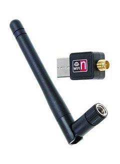واي فاي أن محول USB لاسلكي مع أنتينا أسود  - Image 4