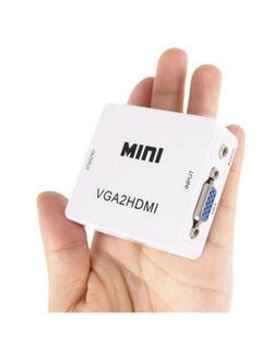 ميني محول من منفذ VGA ميني إلى منفذ HDMI أبيض  - Image 5