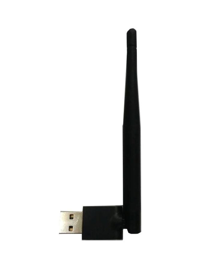 ماركة غير محددة محول شبكة USB لاسلكي مزود بهوائي أسود 