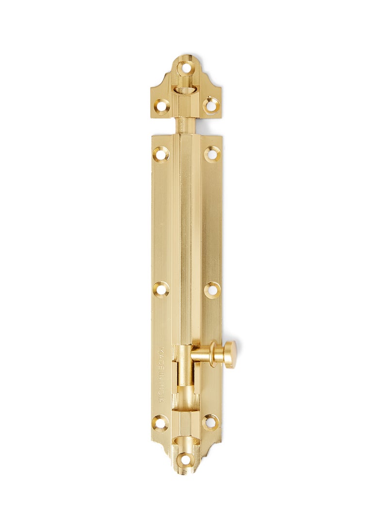 Fancy Aluminum Tower Bolt Gold 10x3x2cm 