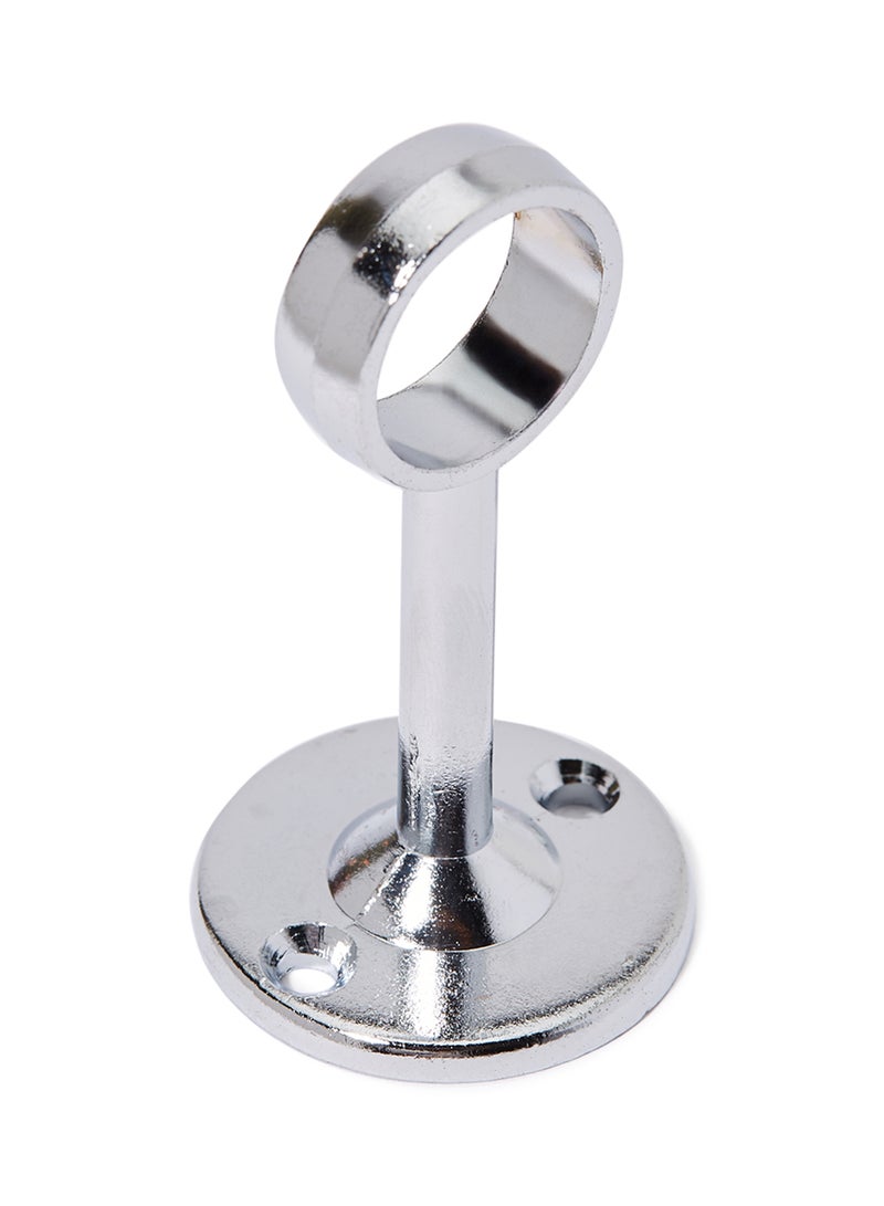 Steel Towel Rod Support Silver 7x2x2cm - Image 1