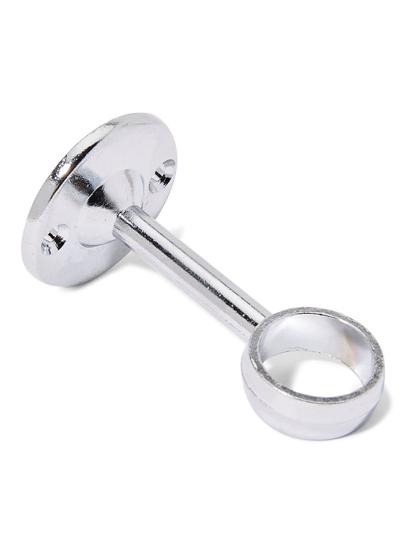 Steel Towel Rod Support Silver 7x2x2cm - Image 2
