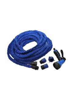 Expandable Water Hose With Spray Gun Blue