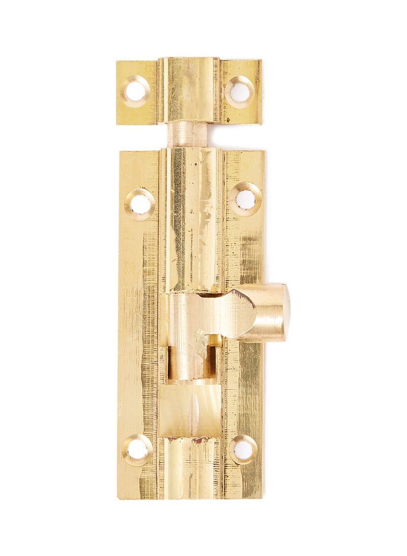 Brass Tower Bolt Gold 8x3x1cm