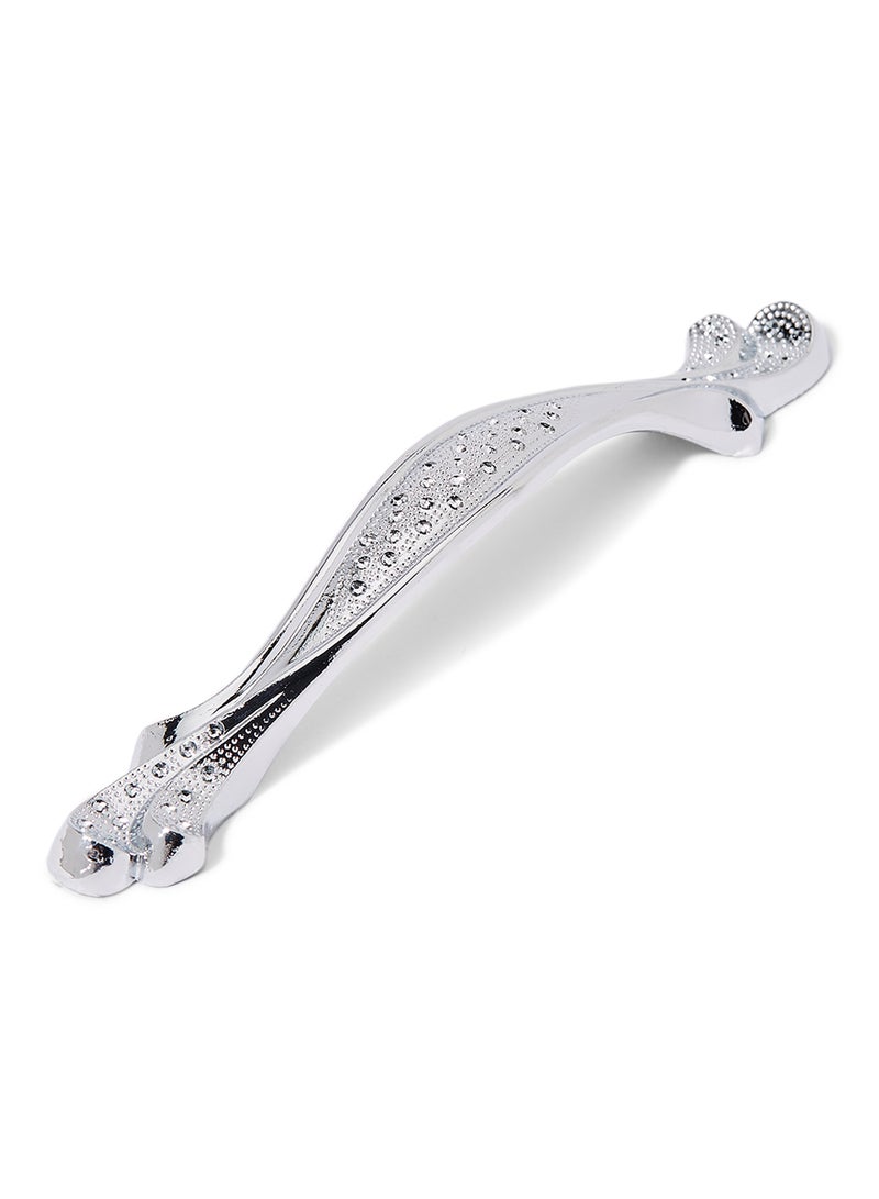 Zinc Cupboard Handle Silver 12x1x1cm