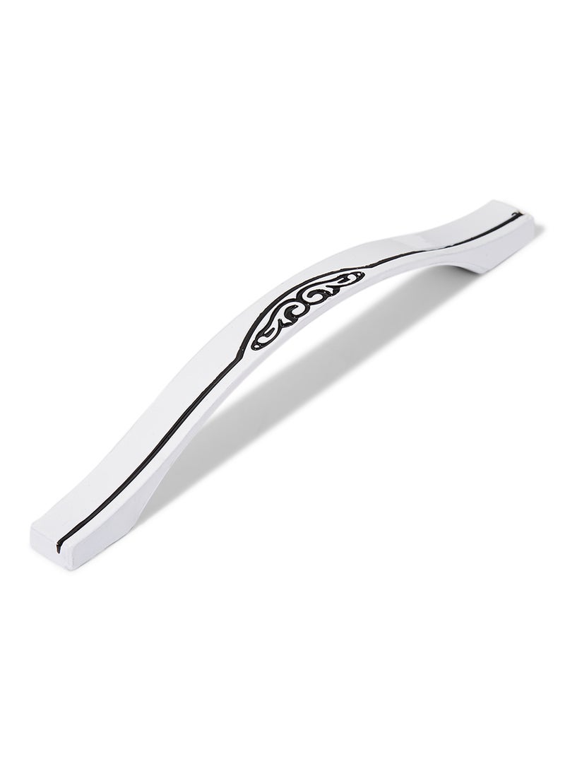 Aluminum Cupboard Handle White/Black 17x1x1cm 
