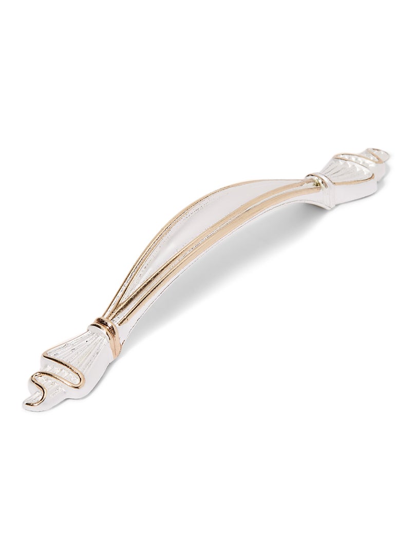 Aluminum Cupboard Handle White/Gold 15x1x1cm 