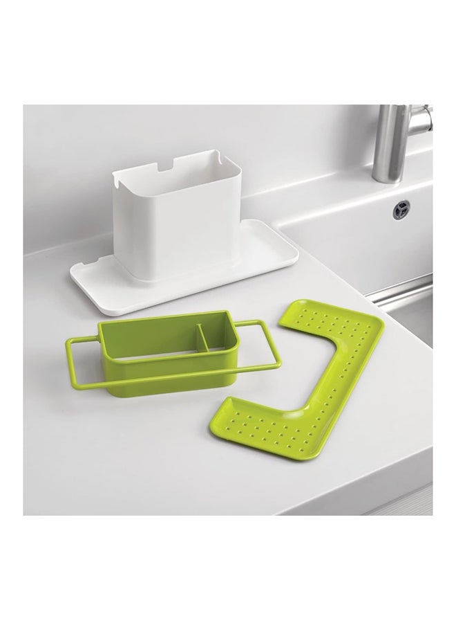 Joseph Joseph Caddy Large Sink Tidy White/Green 30.5 x 13 x 15cm  - Image 2