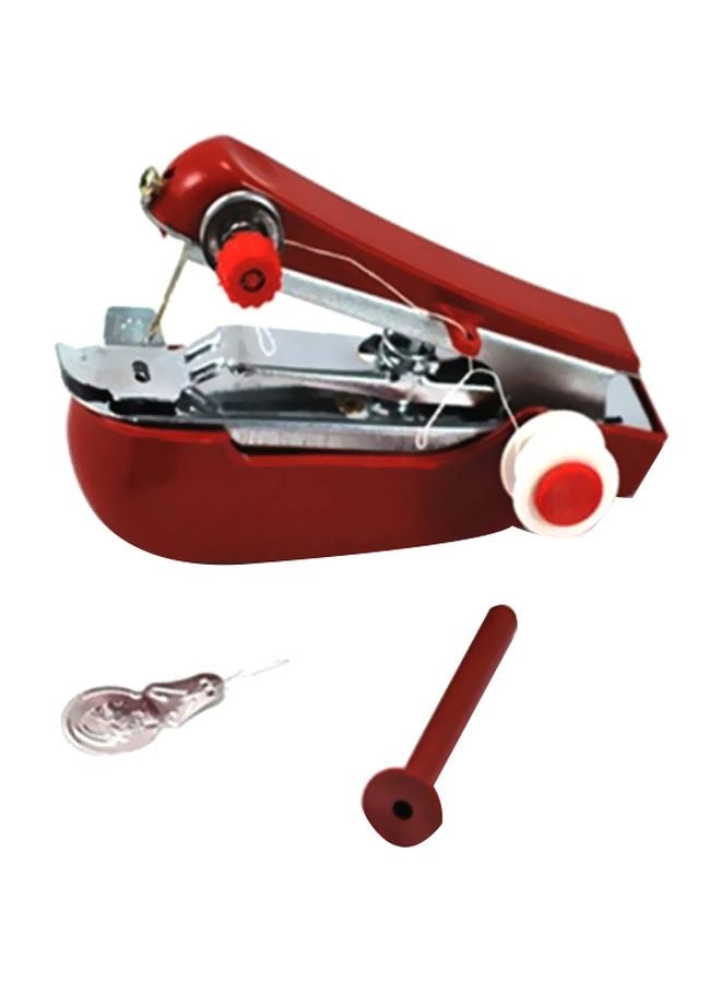 Portable Handheld Mini Sewing Machine Red/Chrome Mini 