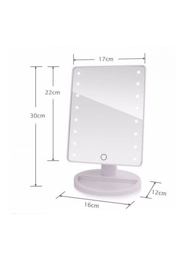 Makeup Mirror With LED Light White - Image 2
