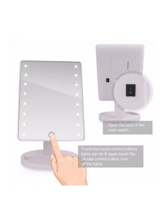 Makeup Mirror With LED Light White - Image 3