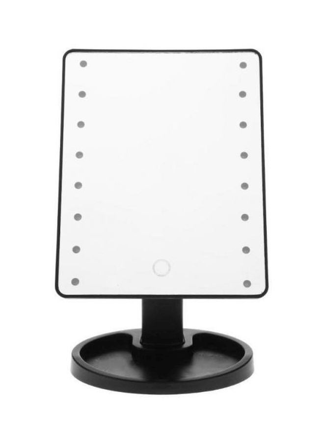 مرآة لوضع مستحضرات التجميل مع مصابيح LED أسود - Image 1