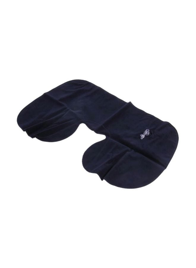 Pneumatic Travel Neck Pillow With Eye Mask Blue  - Image 1