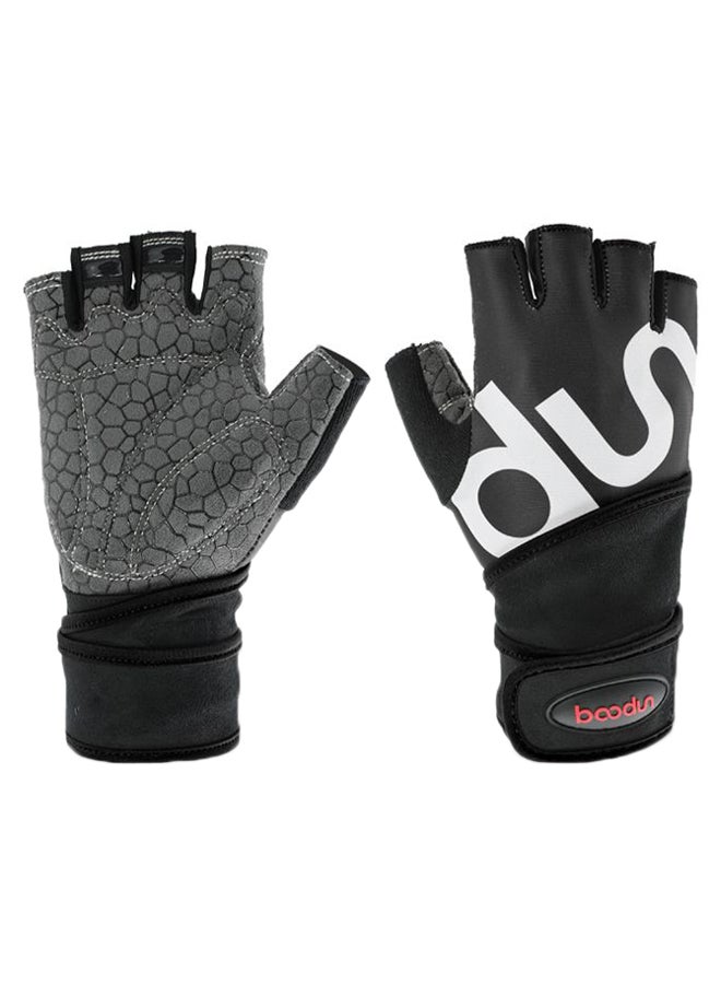 BOODUN Weight Lifting Training Half Finger Gloves 19 x 21cm - Image 1