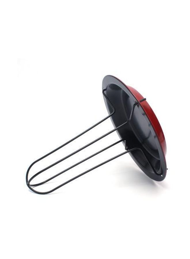 وعاء لطهي الدجاج مع حامل من الستانلس ستيل أسود - Image 3