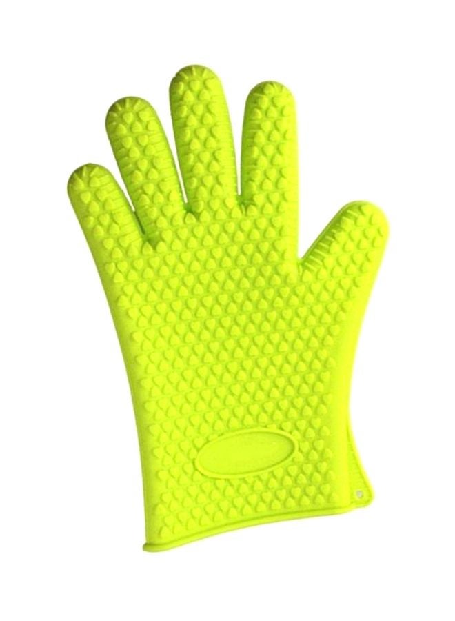 Silicone Insulated Gloves Green 27x13cm 