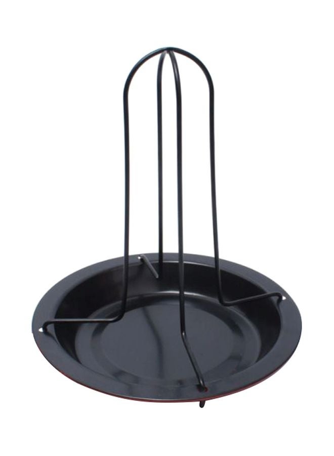 حامل لشوي الدجاج مانع للالتصاق أسود 17x19سم - Image 1