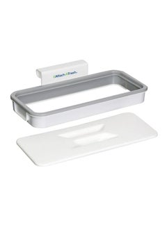 AS SEEN ON TV Attach-A-Trash Hanging Trash Bag Holder White/Grey 28x14cm  - Image 1