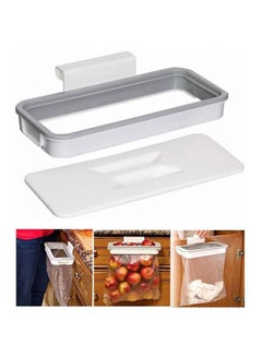 AS SEEN ON TV Attach-A-Trash Hanging Trash Bag Holder White/Grey 28x14cm  - Image 2