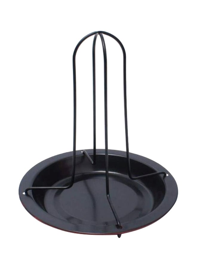 شواية دجاج من الستانلس ستيل أسود - Image 1