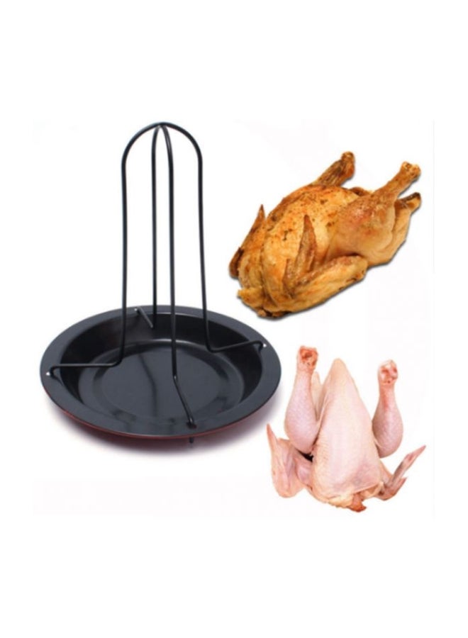 شواية دجاج من الستانلس ستيل أسود - Image 3