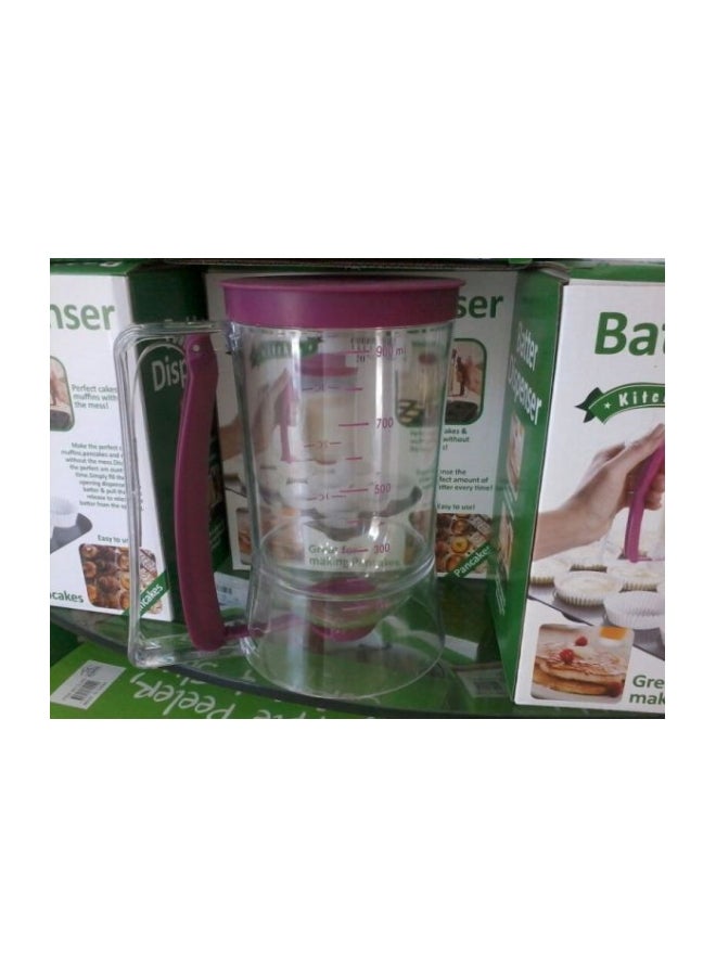 Batter Dispenser Clear/Pink 900ml  - Image 2