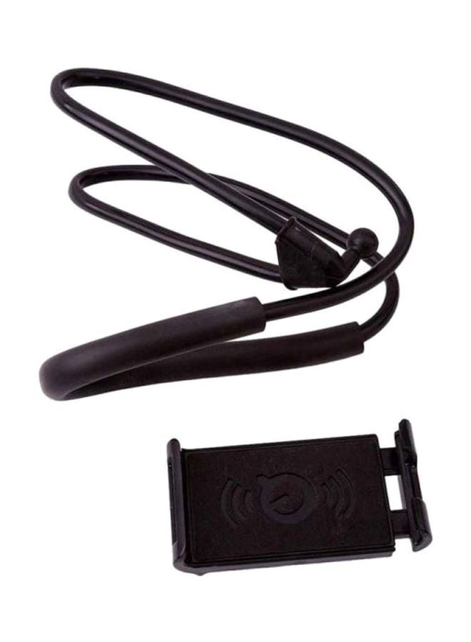 حامل هاتف محمول بتصميم ليزي نيك قابل للدوران 360 درجة أسود - Image 1